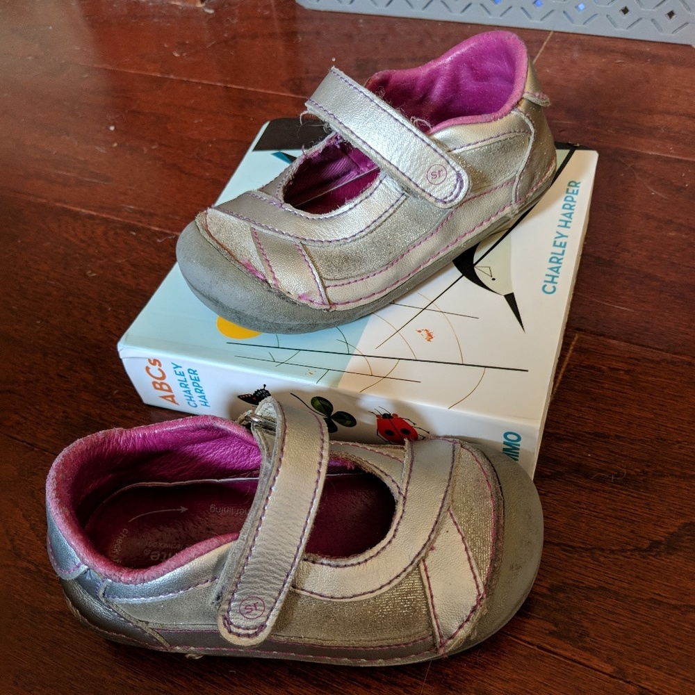 Stride Rite Soft Motion Silver Mary Jane